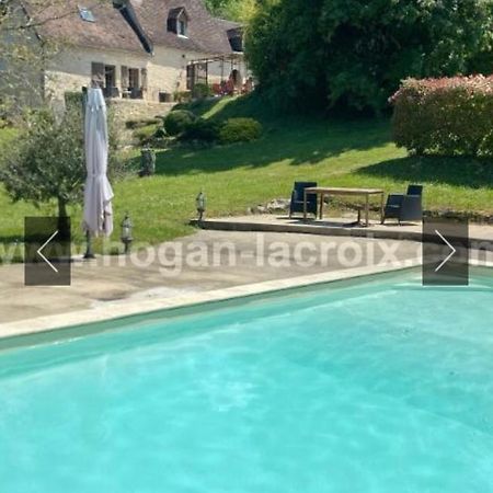Villa Domaine Du Bonheur En Pierre Avec Piscine, Proche Sarlat Carlux Exterior foto