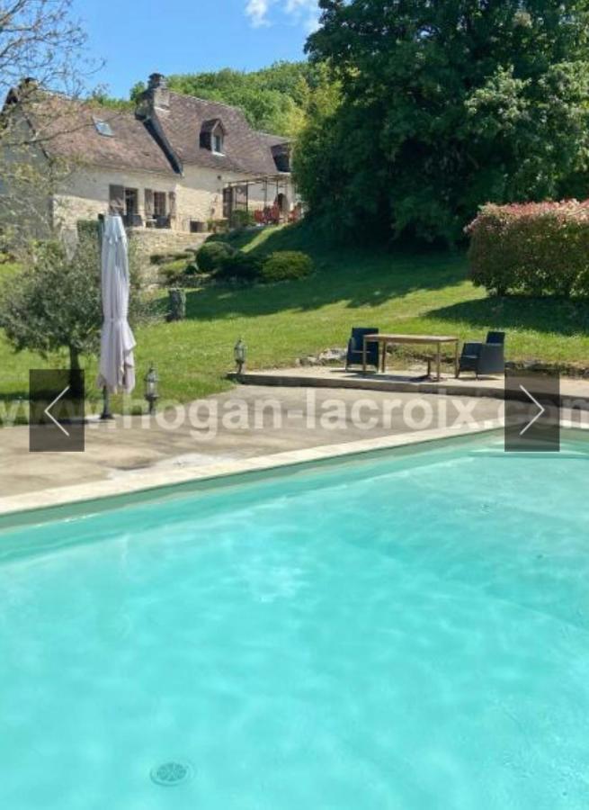Villa Domaine Du Bonheur En Pierre Avec Piscine, Proche Sarlat Carlux Exterior foto