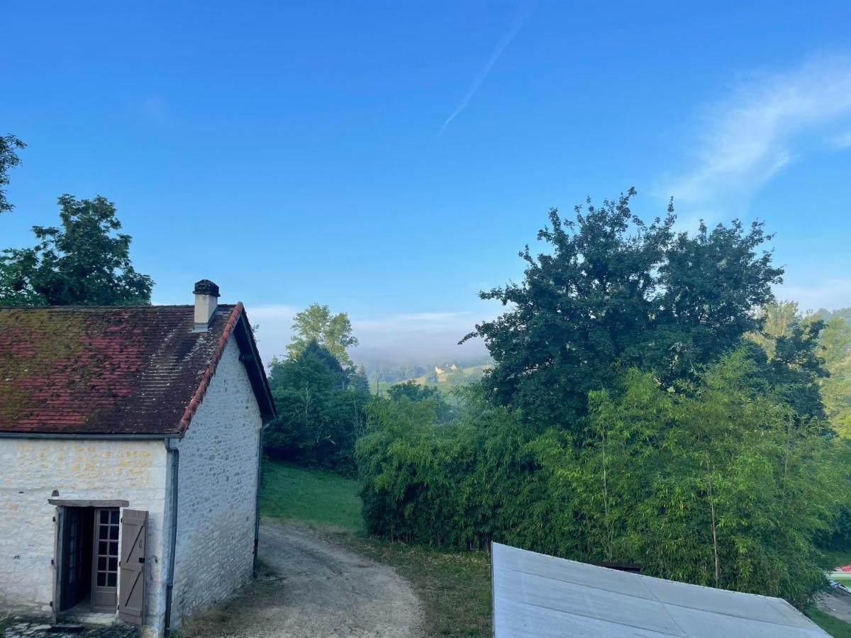Villa Domaine Du Bonheur En Pierre Avec Piscine, Proche Sarlat Carlux Exterior foto