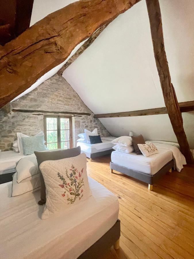 Villa Domaine Du Bonheur En Pierre Avec Piscine, Proche Sarlat Carlux Exterior foto